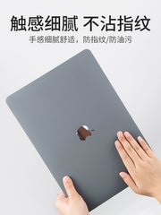 Applicable to MacBook Apple Computer Protective Shell Macbookpro16-Inch 15 Notebook M2 Protective Case 2023 New Pro14 Solid Color Air13-Inch MacPro Film Shell Mac