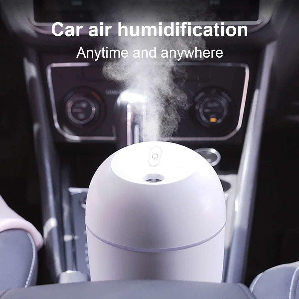 2024 Xiaomi Ultrasonic Air Humidifier Essential Oil Diffuser Car Purifier Aroma Anion Mist Maker With Portable USB LED Light New