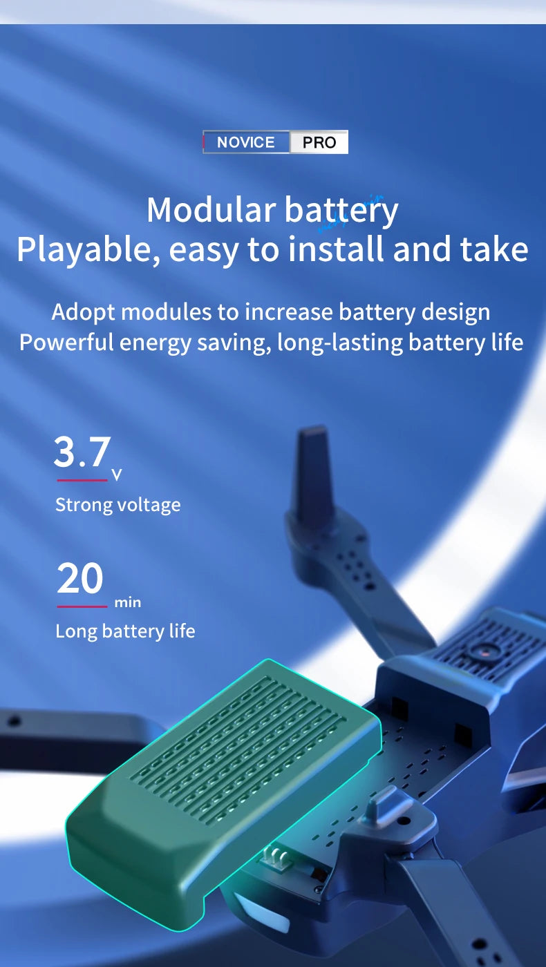 NEW V13 Mini Drone 4K HD Professional With 1080P Dual Camera 2.4G WIFi FPV Dron Foldable RC Quadcopter Gift Toy