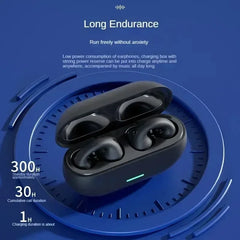 NEW Bluetooth 5.3 Wireless Bone Conduction Headphones T75 Clip Ear Music Noise Canceling Headset HD Call Sports Gaming Earphone