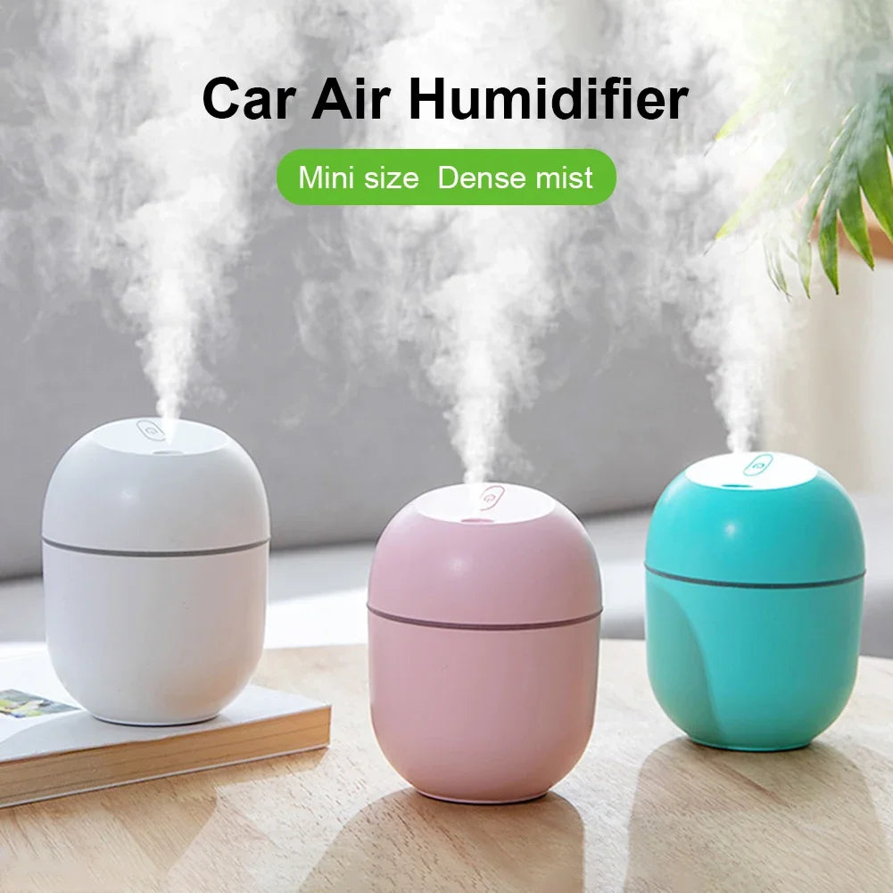 2024 Xiaomi Ultrasonic Air Humidifier Essential Oil Diffuser Car Purifier Aroma Anion Mist Maker With Portable USB LED Light New