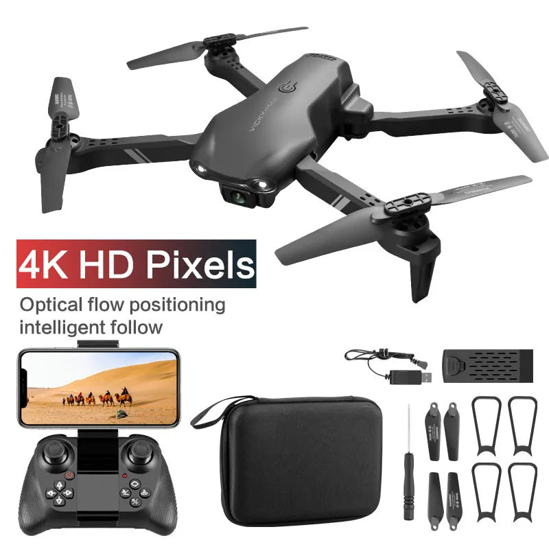 NEW V13 Mini Drone 4K HD Professional With 1080P Dual Camera 2.4G WIFi FPV Dron Foldable RC Quadcopter Gift Toy