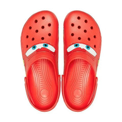 Disney Cartoon Anime Aoger Lightning Mcqueen Crocs Outdoor Slippers Car Waterproof Anti Slip BeachShoes Casual Garden Slippers