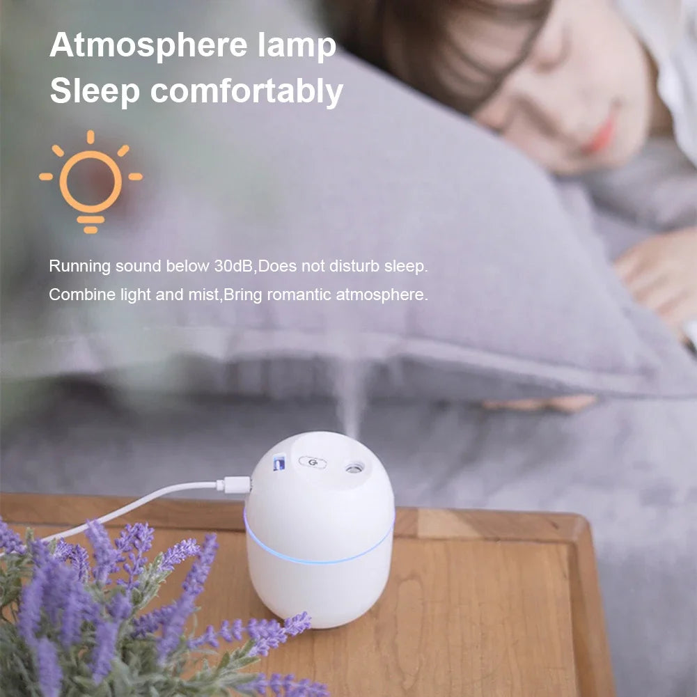 2024 Xiaomi Ultrasonic Air Humidifier Essential Oil Diffuser Car Purifier Aroma Anion Mist Maker With Portable USB LED Light New