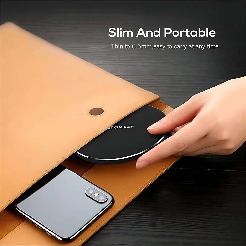 Wireless Charger Pad For iPhone 15 Pro Max 8 11 12 13 14 Plus Samsung Xiaomi Type C Phone Induction Fast Charging Dock Station