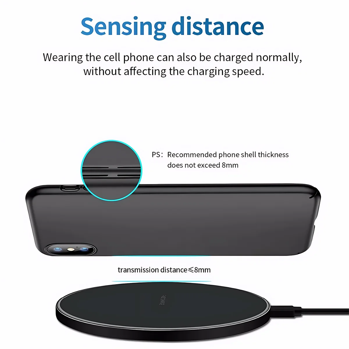 Wireless Charger Pad For iPhone 15 Pro Max 8 11 12 13 14 Plus Samsung Xiaomi Type C Phone Induction Fast Charging Dock Station