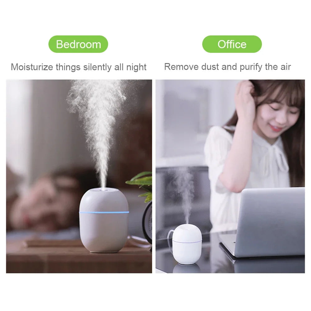 2024 Xiaomi Ultrasonic Air Humidifier Essential Oil Diffuser Car Purifier Aroma Anion Mist Maker With Portable USB LED Light New